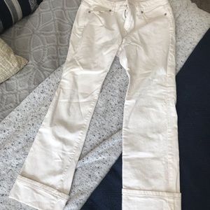 Loft white Capri pants